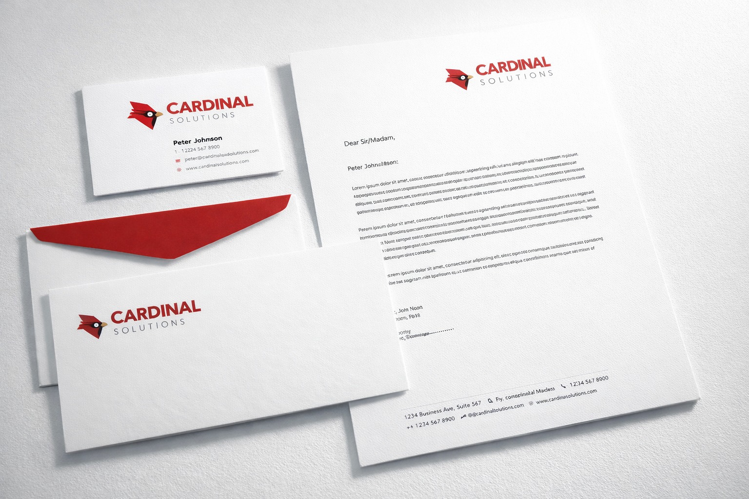 Office stationery printed by Hibyte Graphics